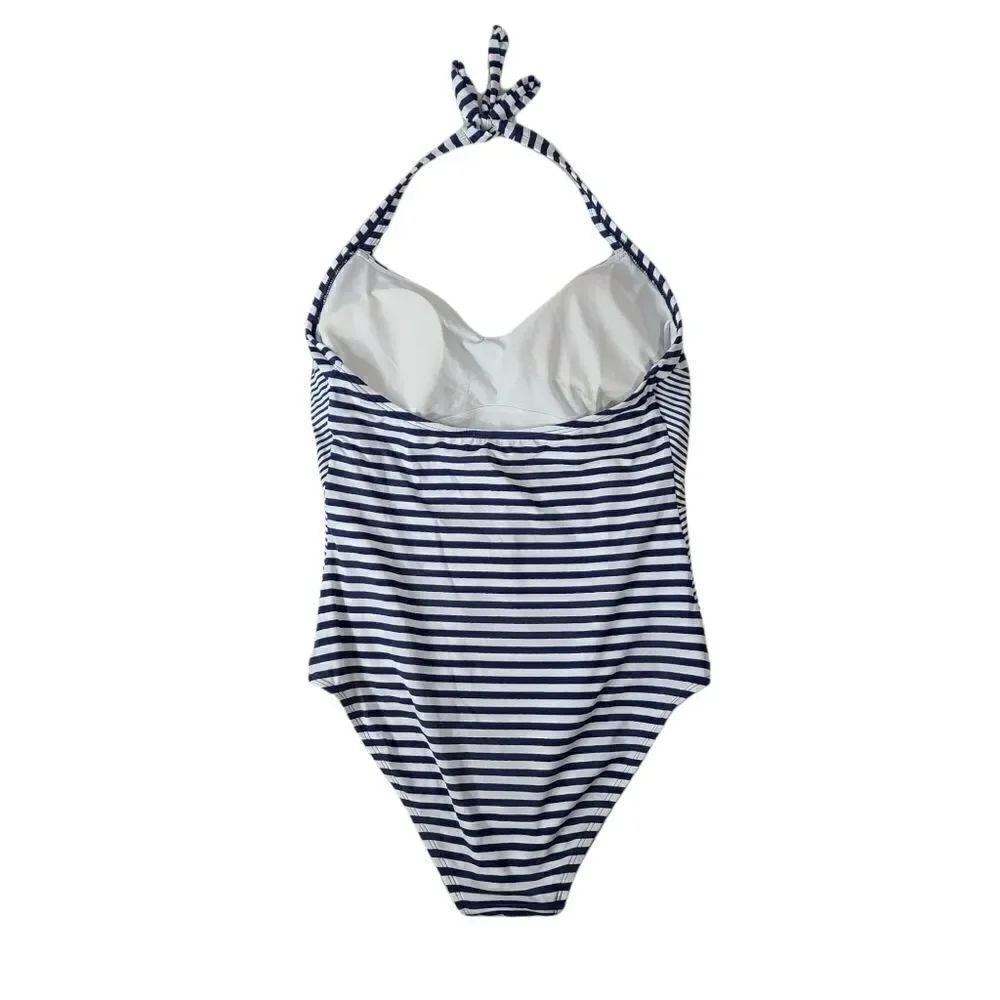 Sia Australia blue striped one peice bathing suite - Picture 5 of 8